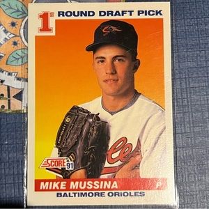 1991 Mike Mussina Baseball Card